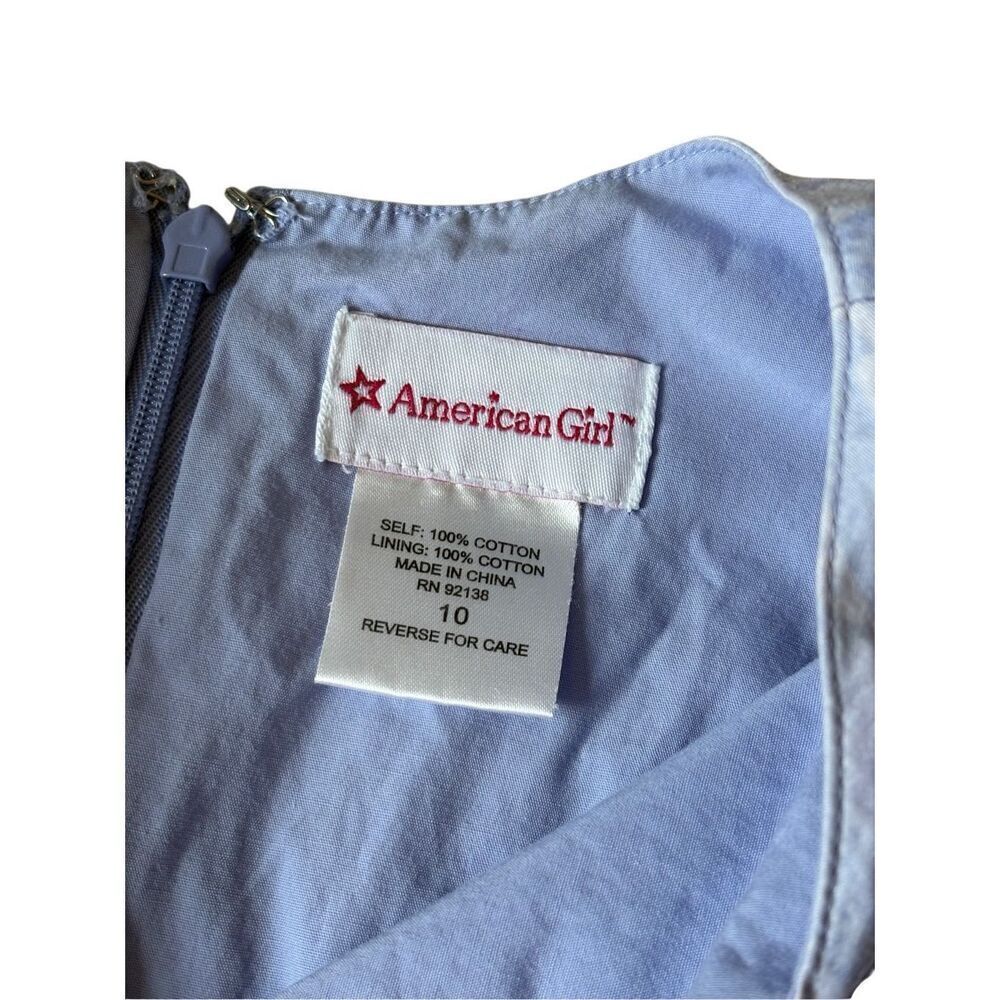American Girl Flower Garden Dress size 10 Purple Blue Spring Dress Like Your Dol - Picture 3 of 7